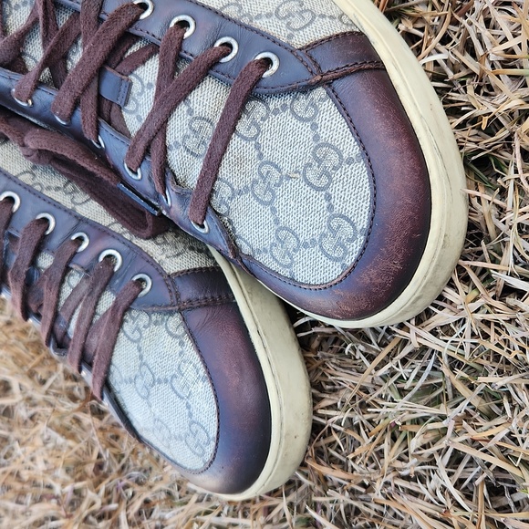 Gucci Men's GG Monogram Canvas Sneaker size 10 - Picture 7 of 17